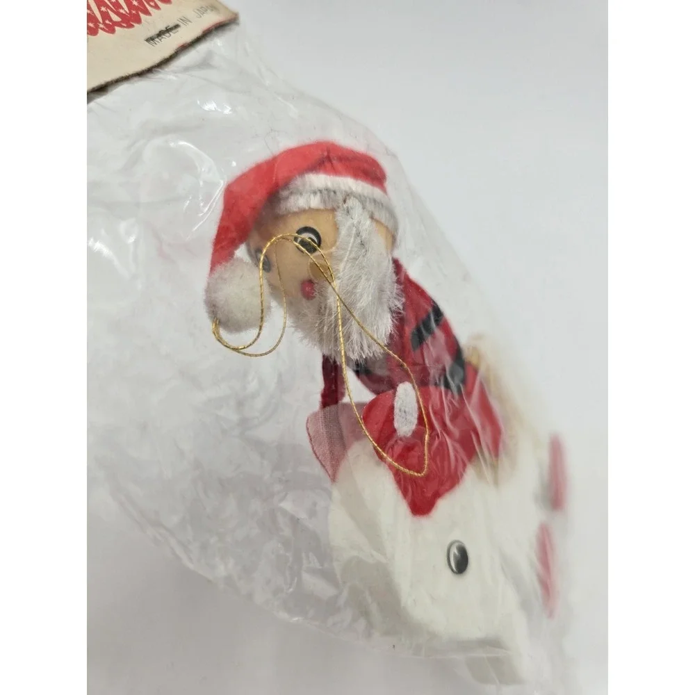 Vintage Behrendt Company Santa on horse ornament Japan‎ New in package